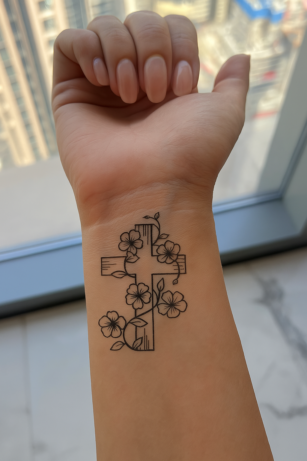 Flowery Cross